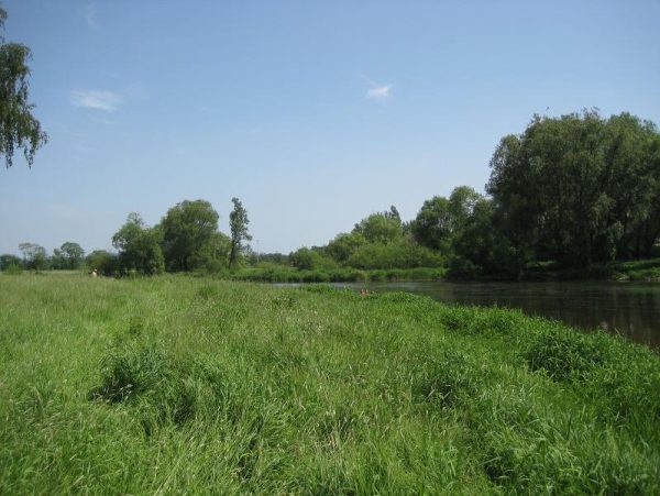 Die Flussbadestelle in Untertraubenbach