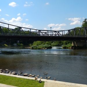 Am Kanueinstieg in Roding
