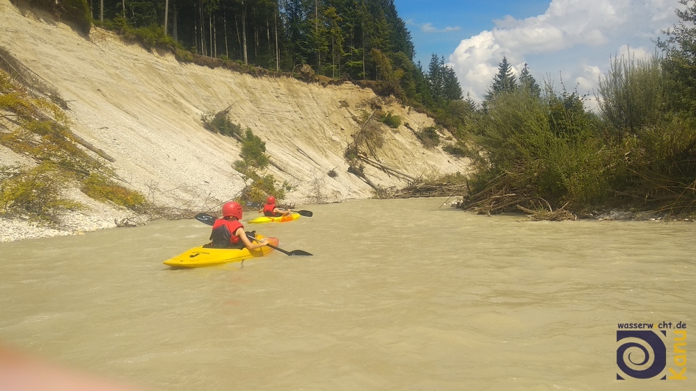 Auf der Isar zwischen Wallgau und Vorderriß.