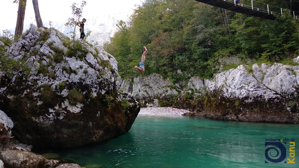 An der Soča bei Kobarid.